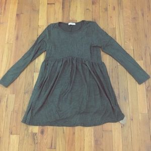 Promesa Babydoll Military Green Dress